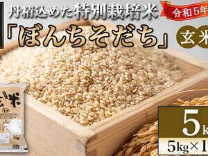 【玄米】特別栽培米ぼんちそだち5kg