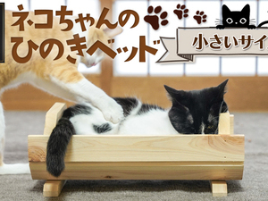 ネコちゃんの☆ひのきベッド☆小サイズ