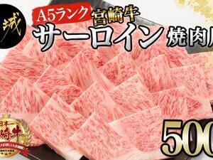 【A5】宮崎牛サーロイン焼肉用500g