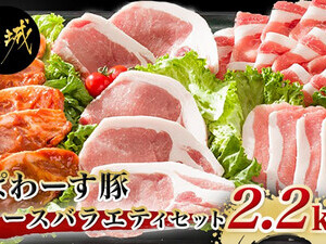 「ぱわーす豚」ロースバラエティセット2.2kg